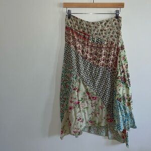Blue Sky Boho Asymmetrical Skirt